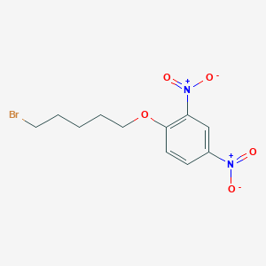 molecular formula C11H13BrN2O5 B12529171 1-[(5-Bromopentyl)oxy]-2,4-dinitrobenzene CAS No. 828934-44-7