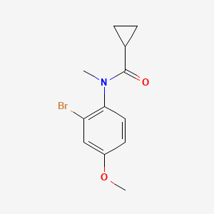 molecular formula C12H14BrNO2 B12529191 N-(2-Bromo-4-methoxyphenyl)-N-methylcyclopropanecarboxamide CAS No. 659743-65-4