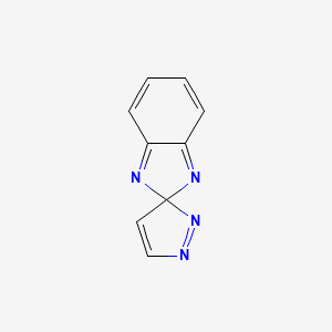 molecular formula C9H6N4 B12529269 Spiro[benzimidazole-2,3'-pyrazole] CAS No. 819059-70-6