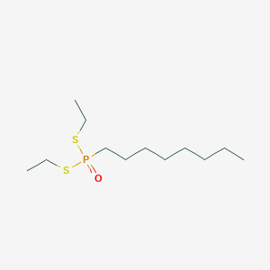 molecular formula C12H27OPS2 B12529278 Phosphonodithioic acid, octyl-, S,S-diethyl ester CAS No. 651727-22-9