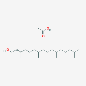 molecular formula C22H44O3 B12529292 Acetic acid;3,7,11,15-tetramethylhexadec-2-en-1-ol CAS No. 827598-67-4