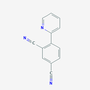 molecular formula C13H7N3 B12529316 4-(Pyridin-2-yl)benzene-1,3-dicarbonitrile CAS No. 820231-70-7