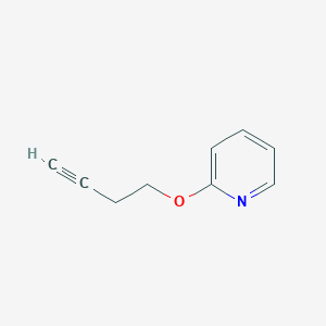 molecular formula C9H9NO B12529321 2-[(But-3-yn-1-yl)oxy]pyridine CAS No. 835596-19-5