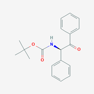 molecular formula C19H21NO3 B12529323 tert-Butyl [(1R)-2-oxo-1,2-diphenylethyl]carbamate CAS No. 819796-92-4