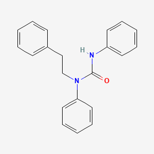 molecular formula C21H20N2O B12529362 N,N'-Diphenyl-N-(2-phenylethyl)urea CAS No. 141956-75-4