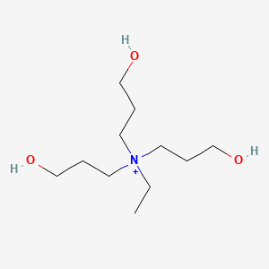 molecular formula C11H26NO3+ B12529419 N-Ethyl-3-hydroxy-N,N-bis(3-hydroxypropyl)propan-1-aminium CAS No. 685083-68-5