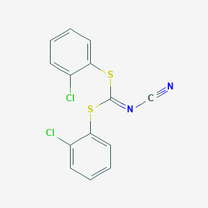 molecular formula C14H8Cl2N2S2 B125295 Bis(2-chlorophenyl) cyanocarbonimidodithioate CAS No. 152382-52-0