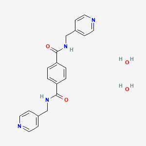 molecular formula C20H22N4O4 B12529501 N^1^,N^4^-bis(pyridin-4-ylmethyl)terephthalamide dihydrate CAS No. 869881-56-1