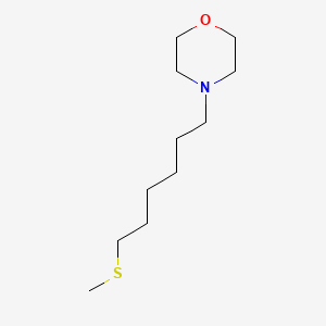 molecular formula C11H23NOS B12529532 Morpholine, 4-[6-(methylthio)hexyl]- CAS No. 727389-09-5