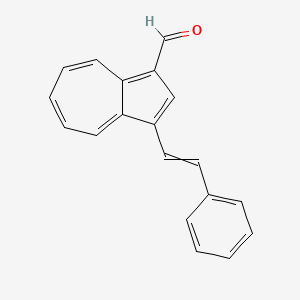 molecular formula C19H14O B12529535 3-(2-Phenylethenyl)azulene-1-carbaldehyde CAS No. 652142-17-1