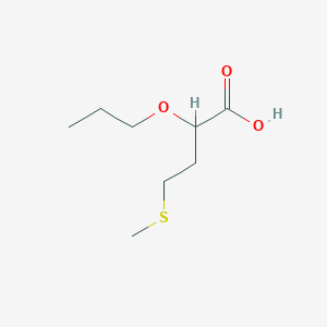 molecular formula C8H16O3S B12529567 4-(Methylsulfanyl)-2-propoxybutanoic acid CAS No. 652968-12-2