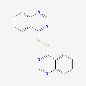 molecular formula C16H10N4Se2 B1252958 1,2-Di(quinazolin-4-yl)diselane 