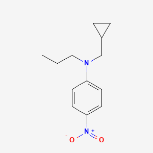 molecular formula C13H18N2O2 B12529592 n-(Cyclopropylmethyl)-4-nitro-n-propylaniline CAS No. 821777-14-4