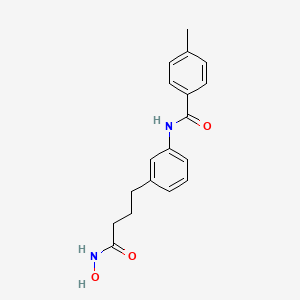 molecular formula C18H20N2O3 B12529600 N-{3-[4-(Hydroxyamino)-4-oxobutyl]phenyl}-4-methylbenzamide CAS No. 669705-89-9
