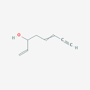 molecular formula C8H10O B12529677 Octa-1,5-dien-7-yn-3-ol CAS No. 652999-88-7