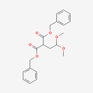 molecular formula C21H24O6 B12529720 Dibenzyl (2,2-dimethoxyethyl)propanedioate CAS No. 654673-32-2