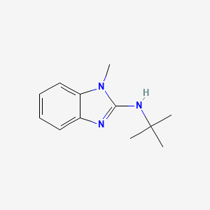 molecular formula C12H17N3 B12529767 N-tert-butyl-1-methyl-1H-benzo[d]imidazol-2-amine 