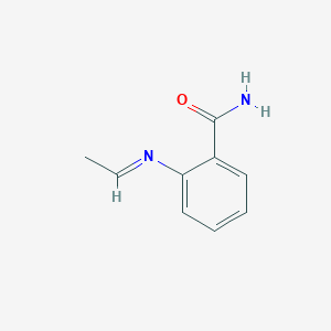 molecular formula C9H10N2O B12529803 2-[(E)-Ethylideneamino]benzamide CAS No. 705932-63-4