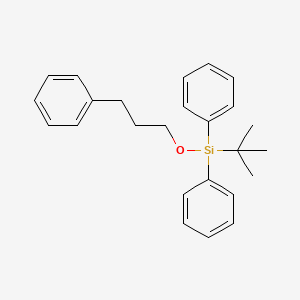 molecular formula C25H30OSi B12529841 tert-Butyl(diphenyl)(3-phenylpropoxy)silane CAS No. 142025-03-4
