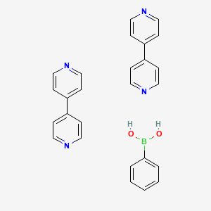 molecular formula C26H23BN4O2 B12529848 Phenylboronic acid--4,4'-bipyridine (1/2) CAS No. 680624-95-7
