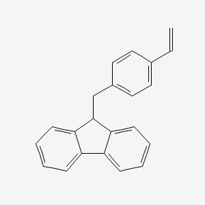 molecular formula C22H18 B12529850 9-[(4-Ethenylphenyl)methyl]-9H-fluorene CAS No. 684215-56-3