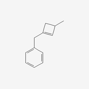 molecular formula C12H14 B12529894 [(3-Methylcyclobut-1-en-1-yl)methyl]benzene CAS No. 668995-30-0