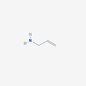 molecular formula C3H7N<br>CH2CHCH2NH2<br>C3H7N B125299 烯丙胺 CAS No. 107-11-9