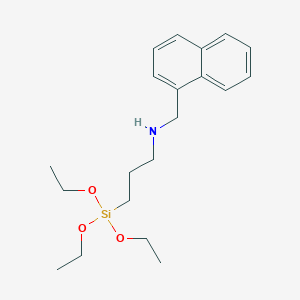 molecular formula C20H31NO3Si B12529902 N-[(Naphthalen-1-yl)methyl]-3-(triethoxysilyl)propan-1-amine CAS No. 685887-71-2