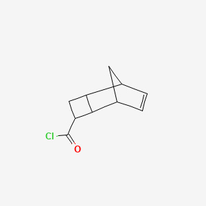 molecular formula C10H11ClO B12529909 Tricyclo[4.2.1.0~2,5~]non-7-ene-3-carbonyl chloride CAS No. 663618-23-3