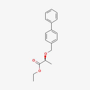 molecular formula C18H20O3 B12529942 Ethyl (2S)-2-[([1,1'-biphenyl]-4-yl)methoxy]propanoate CAS No. 663174-52-5
