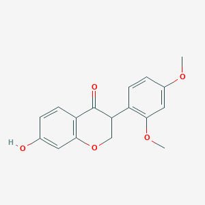 molecular formula C17H16O5 B1253008 (3R)-Sativanone CAS No. 70561-31-8