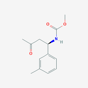 molecular formula C13H17NO3 B12530136 Methyl [(1R)-1-(3-methylphenyl)-3-oxobutyl]carbamate CAS No. 865086-33-5