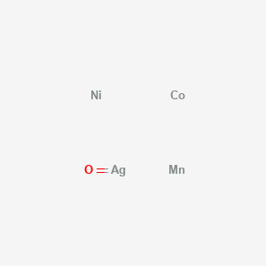 molecular formula AgCoMnNiO B12530164 Cobalt;manganese;nickel;oxosilver CAS No. 802052-34-2