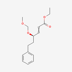 molecular formula C16H22O4 B12530170 Ethyl (4R)-4-(methoxymethoxy)-6-phenylhex-2-enoate CAS No. 656836-61-2