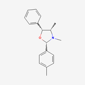 molecular formula C18H21NO B12530175 Oxazolidine, 3,4-dimethyl-2-(4-methylphenyl)-5-phenyl-, (2S,4S,5R)- CAS No. 653600-78-3