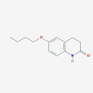molecular formula C13H17NO2 B12530178 6-Butoxy-3,4-dihydroquinolin-2(1H)-one CAS No. 754232-89-8
