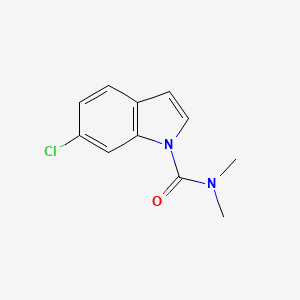 molecular formula C11H11ClN2O B12530192 6-chloro-N,N-dimethyl-1H-indole-1-carboxamide 