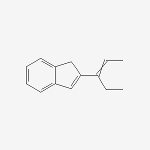 molecular formula C14H16 B12530206 2-(Pent-2-en-3-yl)-1H-indene CAS No. 819871-44-8