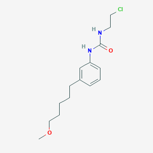 molecular formula C15H23ClN2O2 B12530236 N-(2-Chloroethyl)-N'-[3-(5-methoxypentyl)phenyl]urea CAS No. 803729-86-4