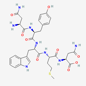 molecular formula C33H42N8O9S B12530285 L-Asparagine, L-asparaginyl-L-tyrosyl-L-tryptophyl-L-methionyl- CAS No. 733021-30-2