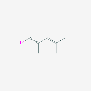 molecular formula C7H11I B12530289 1-Iodo-2,4-dimethylpenta-1,3-diene CAS No. 817642-34-5