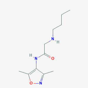 molecular formula C11H19N3O2 B12530314 N~2~-Butyl-N-(3,5-dimethyl-1,2-oxazol-4-yl)glycinamide 