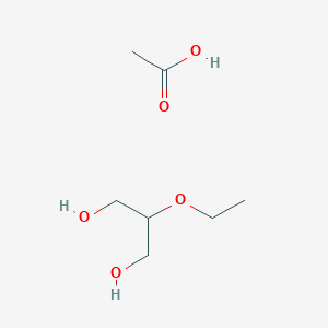 molecular formula C7H16O5 B12530315 Acetic acid;2-ethoxypropane-1,3-diol CAS No. 652973-61-0