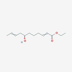 molecular formula C13H22O3 B12530322 Ethyl (7S)-7-hydroxyundeca-2,9-dienoate CAS No. 675580-75-3