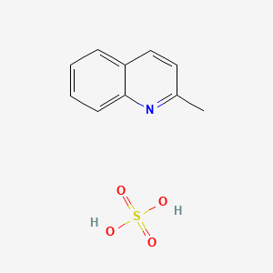molecular formula C10H11NO4S B1253036 Quinaldine sulfate CAS No. 655-76-5