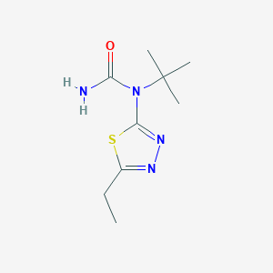 molecular formula C9H16N4OS B12530366 N-tert-Butyl-N-(5-ethyl-1,3,4-thiadiazol-2-yl)urea CAS No. 793677-90-4