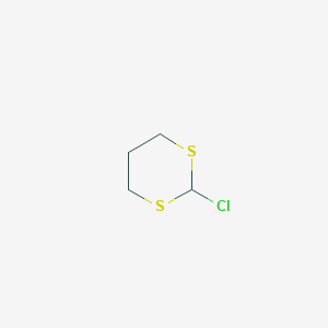 molecular formula C4H7ClS2 B1253039 2-Chloro-1,3-dithiane CAS No. 57529-04-1