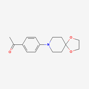 molecular formula C15H19NO3 B1253042 1-(4-(1,4-Dioxa-8-azaspiro[4.5]decan-8-yl)phenyl)ethanone CAS No. 79421-41-3