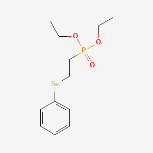 molecular formula C12H19O3PSe B12530439 Phosphonic acid, [2-(phenylseleno)ethyl]-, diethyl ester CAS No. 667877-97-6