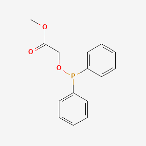 molecular formula C15H15O3P B12530457 Acetic acid, [(diphenylphosphino)oxy]-, methyl ester CAS No. 820961-77-1